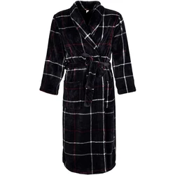 Men Plus Size Warm Flannel Bathrobe 40-130 KG Men Winter Coral Fleece Bath Robe Night Sleepwear Women Dressing Gown Cozy Robes