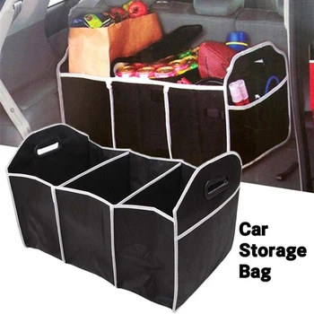 

3 In 1 Car Boot Organizer Foldable Shopping Tidy & Cool Thermo Bag With Pockets Back Seat Cargo Carrier Box and Tool Organizer