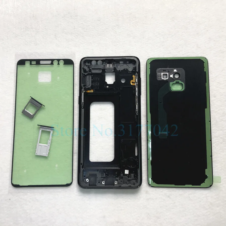Для samsung Galaxy A8 A530 A530F A8 Plus A8+ A730 A730F полный корпус Передняя средняя рамка батарея задняя крышка SIM карта лоток
