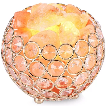 

New New Himalayan Salt Lamp Natural Air Purifier Night Salt Light Table Lava Lamp Dimmer Switch Warm Night Light Home Bedroom De