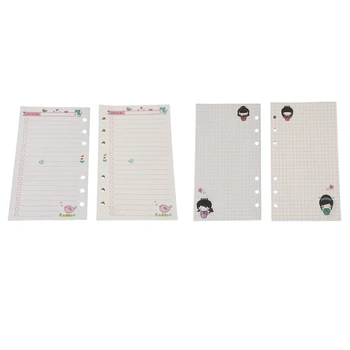 

2 Pcs A6 Cute Colorful Diary Refills Spiral Notebook Replace Color Core Loose Leaf Stationery Gift School Planner Ring Binder Pa