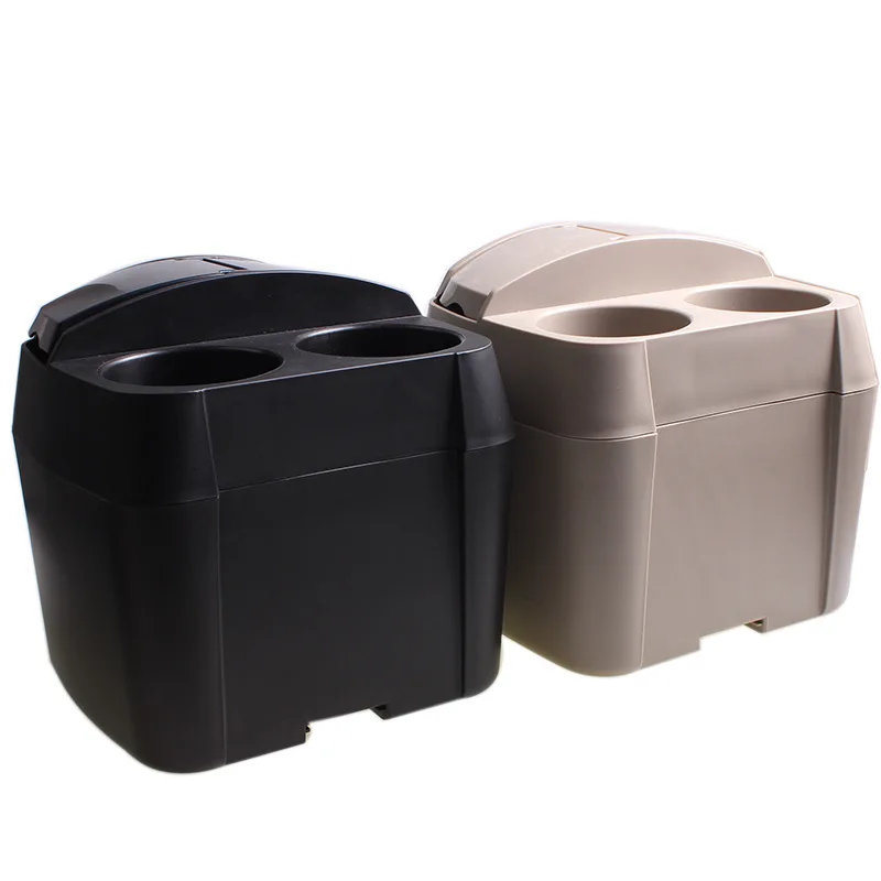 

Shunwei Car Mounted Multi-functional Garbage Can with Cup Holder Glove Box Large Capacity Garbage Can SD-1605