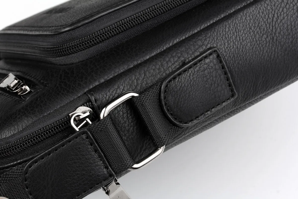 WEIXIER Brand Men's Bag Youth Messenger Bag Zipper Leather Bag Ipad Handbag Men's Shoulder Bag images - 6