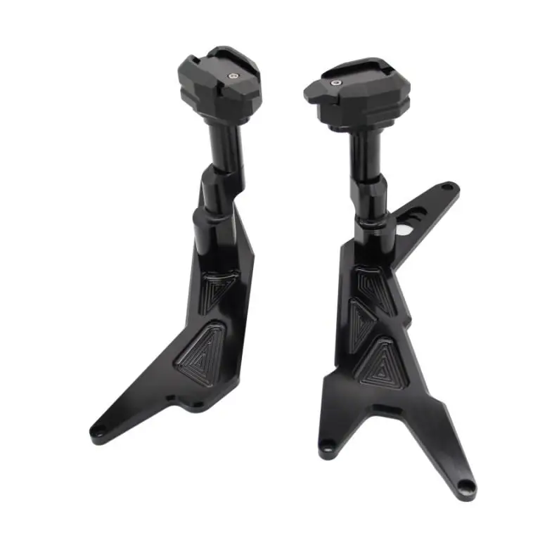Крышка рамы мотоцикла для Kawasaki Ninja250 Ninja 300 2013 14 15 16 17 защита от падения крушение Pad боковые ползунки 4 цвета - Цвет: Черный