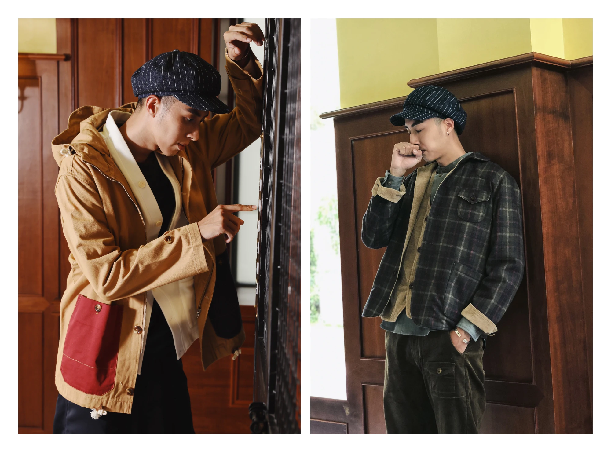 SauceZhan, ковбойская шляпа Newsboy, шляпа Newsboy, винтажная полосатая шляпа, мужские шапки, шапки для женщин, шапки, Мужская модная шапка