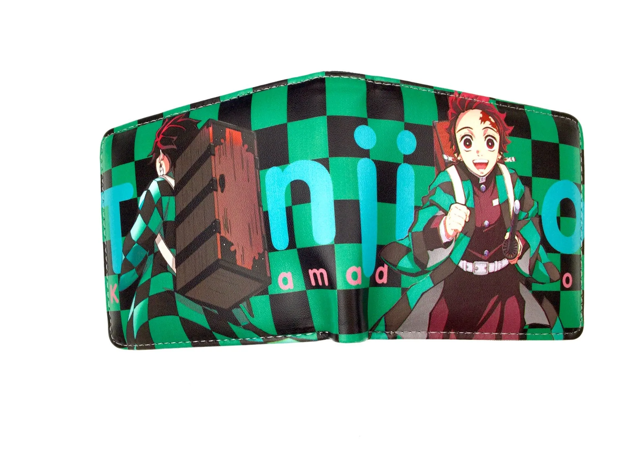 wallet purse Anime Wallet Demon Slayer Kimetsu No Yaiba Tanjiro Kamado Short Purse With Coin Pocket Wallets best of sale