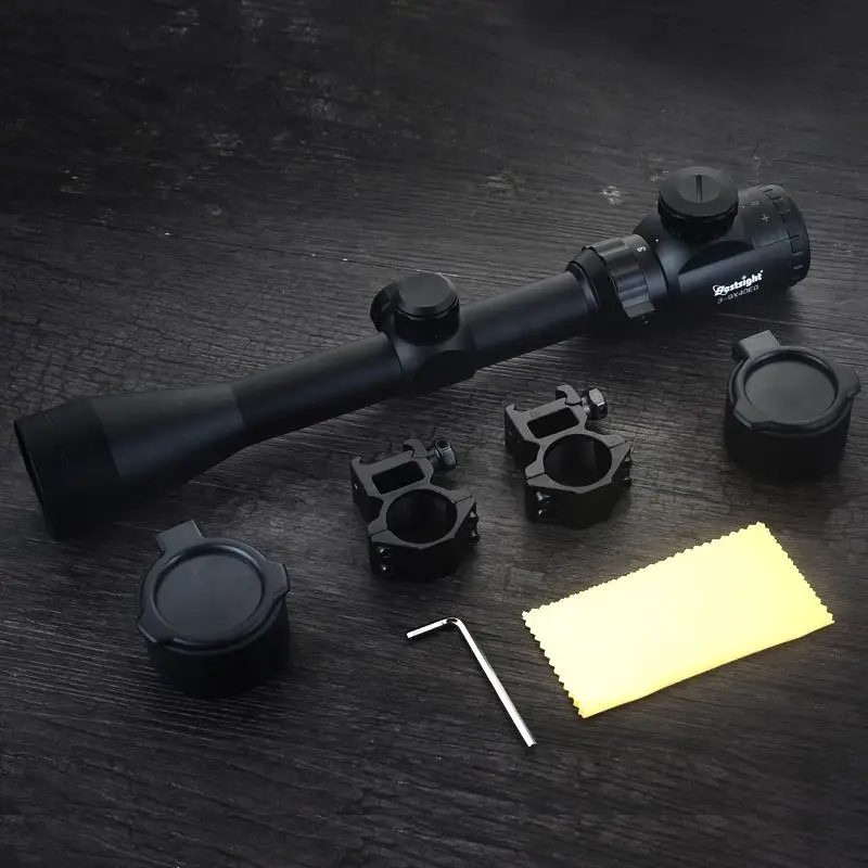3-9x40 Оптический прицел Красный Зеленый дальномер с подсветкой Оптический Снайперский прицел охотничьи прицелы прицел