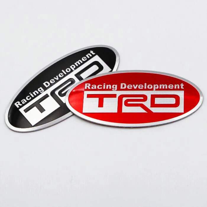 TRD наклейки на бампер Автомобильный Замок логотип крутой 3D металлический сплав алюминия маркировка багажника