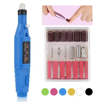 

Nail Art Drill KIT Electric FILE Buffer Bits Acrylic Portable Salon Machine
