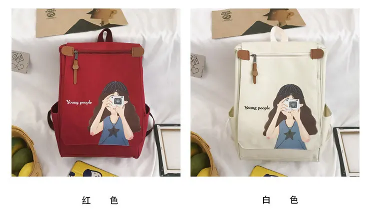 Печать девушка фотографирует Оксфорд рюкзаки девочек детские школьные сумки для подростков школьный рюкзак для девочек женская сумка для книг
