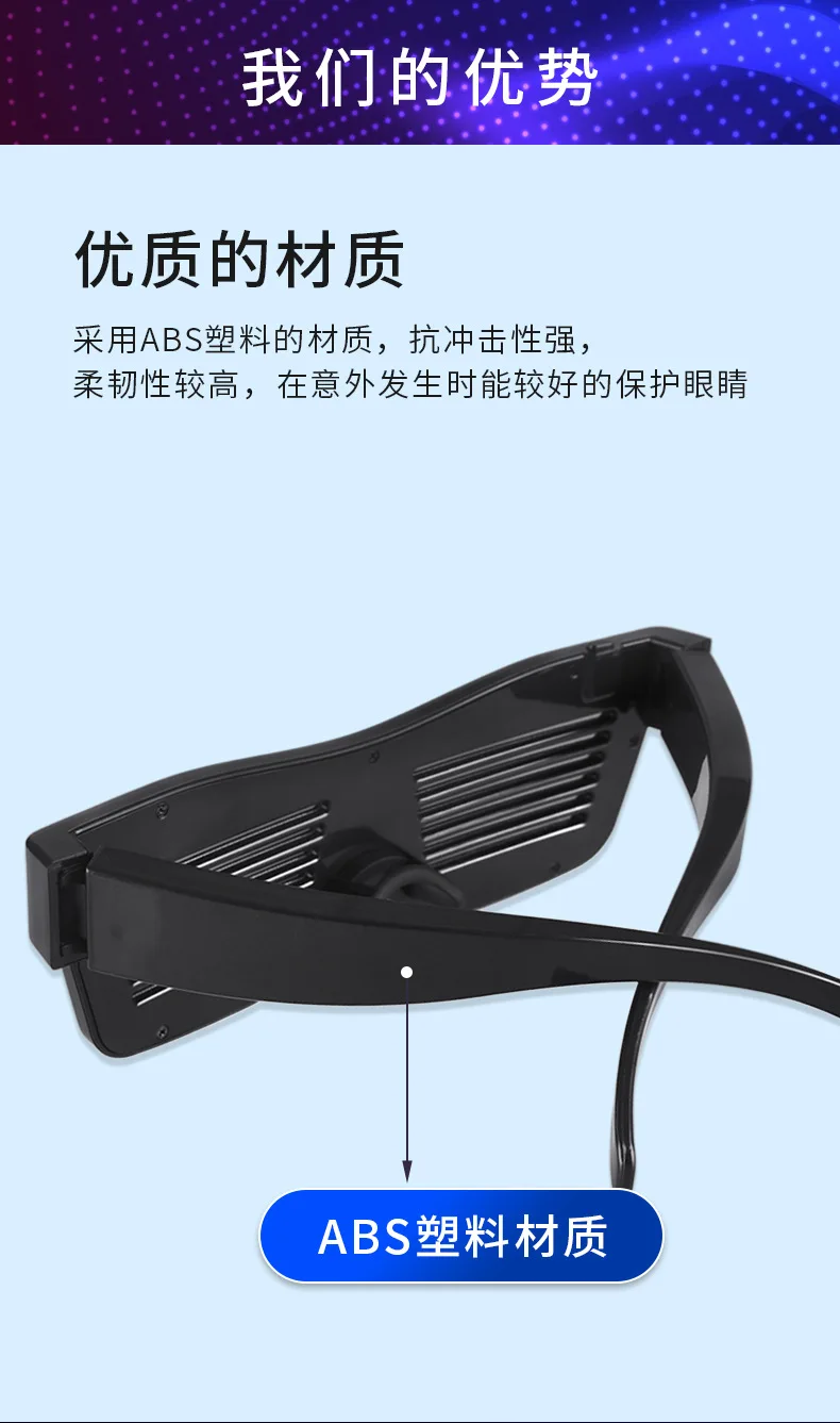 Стиль Bluetooth светящиеся очки Рождество бар очки для вечеринки жалюзи динамическое приложение светящиеся очки зарядка через usb
