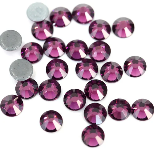 Dark Amethyst AAAAA лучшее качество стразы исправление стразы Красочные железные стразы на стекло стразы горячей фиксации стразы свадебное платье Y0577 - Цвет: Dark Amethyst