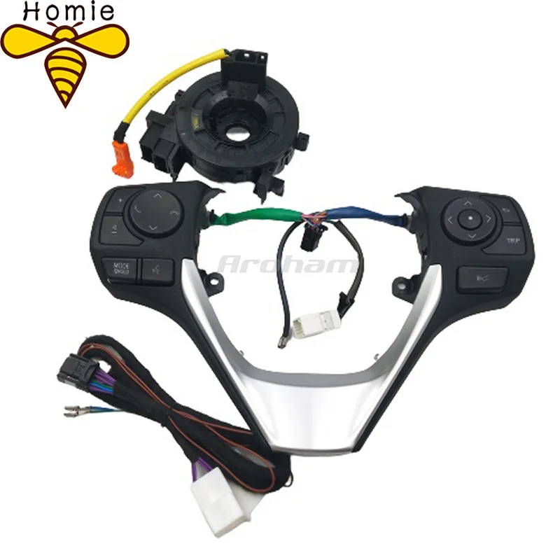 US $83.50 Multifunctional Steering Wheel Control Cruise Button Bluetooth For Toyota Corolla 2014 2015 2016 2017 2018 Aar Accessories