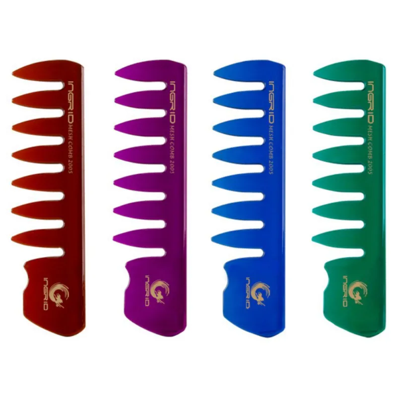 

Handle High quality Wide Tooth Plastic Beard Hair Comb oil head comb Detangling Curly for man
