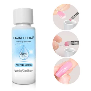 

Portable Gel Lasting Clean Nail UV Polishing Nail Art 20ML Permanent Clear Acrylic Liquid Nail Art Extension Gel