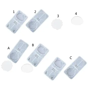 

Folding Mirror Resin Casting Mold Shell Cat Round Makeup Mirror Silicone Molds A2UA