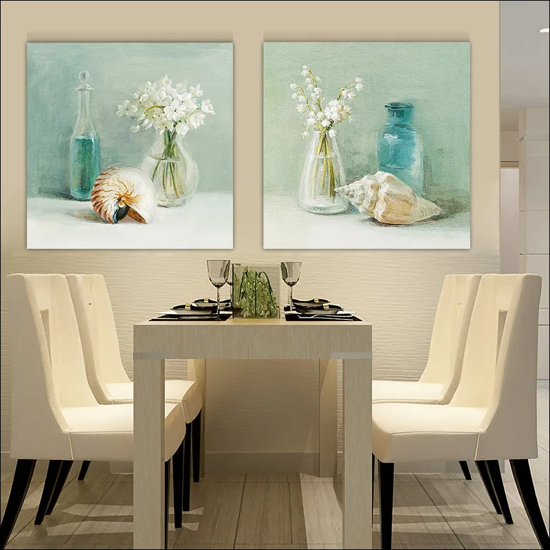 Modern decorative painting Fresco in dining room DIYframe flowers and plants 50X50 60X60 Decorative wall Hanging pictur | Дом и сад