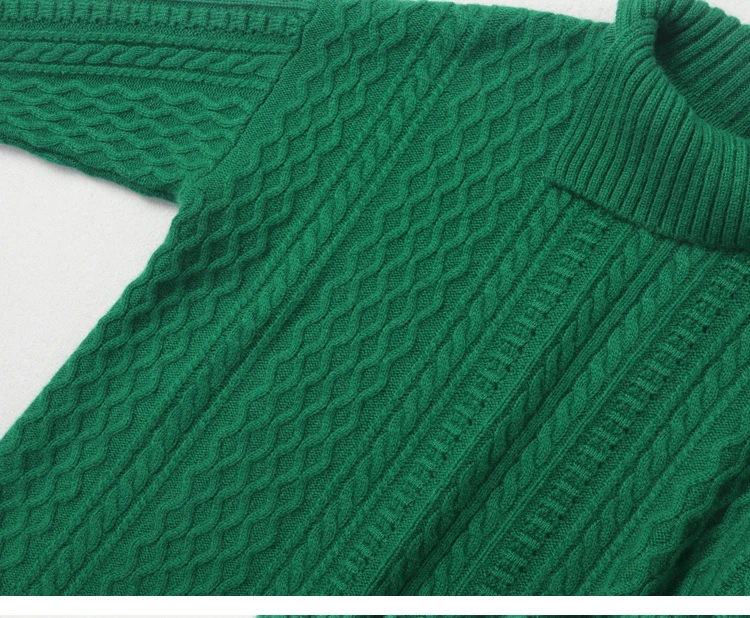 Aliaga, новинка, пуловер, женский джемпер, водолазка, свитер, высокое качество, кашемир, свитер для женщин, толстый, теплый, вязаный зеленый джемпер