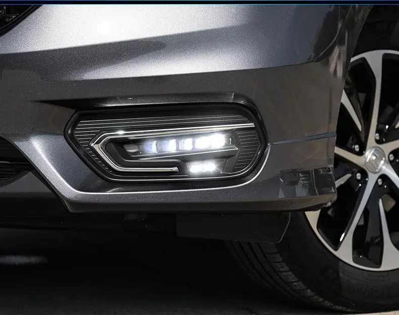 Drl Automovil Cob дневные ходовые авто лампы Автомобильные светодиодные фары передние противотуманные задние Автомобильные фары в сборе 17 для Honda Avancier