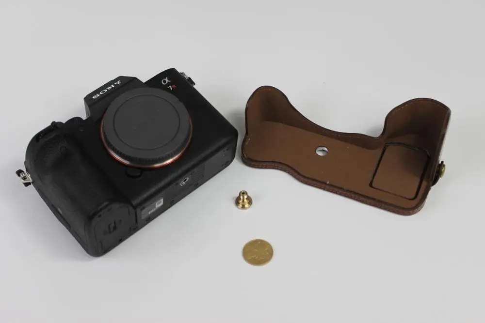 For Sony A7R4 A7RIV A7Rm4 A7R IV Camera Bag PU Leather Protective Cover Case Storage Bag Portable Travel Carrying Protector Came