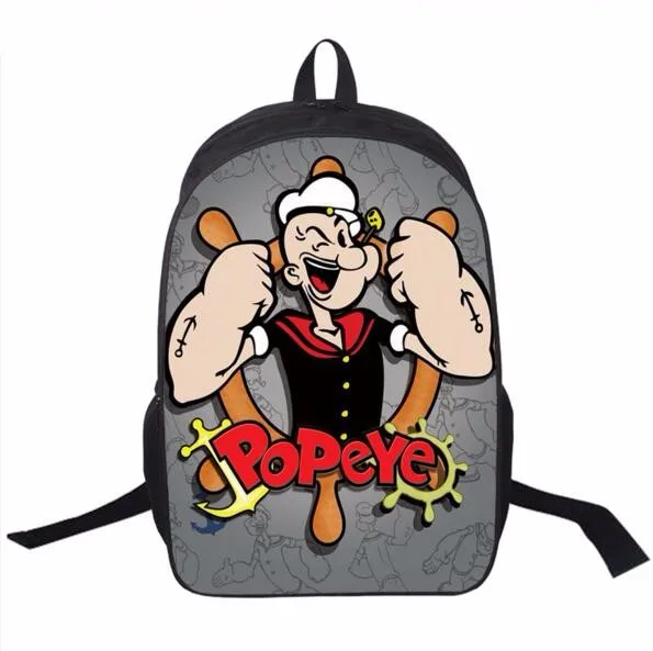 Мультяшный рюкзак Tintin Adventure/Popeye The Sailor для подростков, школьные рюкзаки для мальчиков и девочек, детские школьные сумки, женская сумка