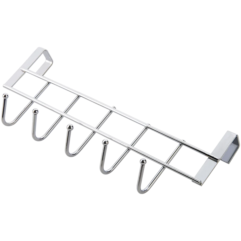Kitchen hook stainless steel wall hanging free punching door rear 5 with bathroom clothes hooks wx7201526