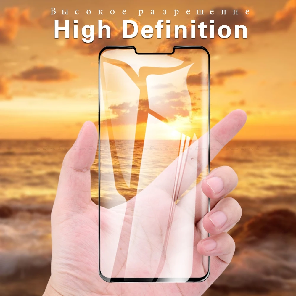 Полное покрытие стекла для LG G8X G8S G7 G6 Q7 Q6 Plus V50S V40 V50 V60 ThinQ 5G Защитная пленка экрана