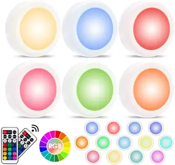 

Wireless Multicolor Dimmable RGB Cabinet Light Remote Control Touch Sensor Closet Led For Wall Wardrobe Stair Hallway Night lamp