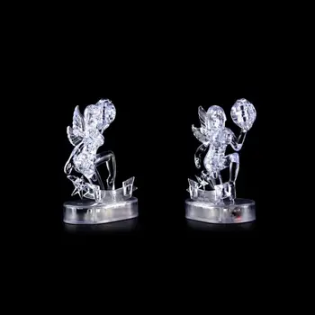 

3D Crystal Puzzle Virgo Constellation With LED Flashing Light Jigsaw Assembly DIY Blocks Children Birthday Gift
