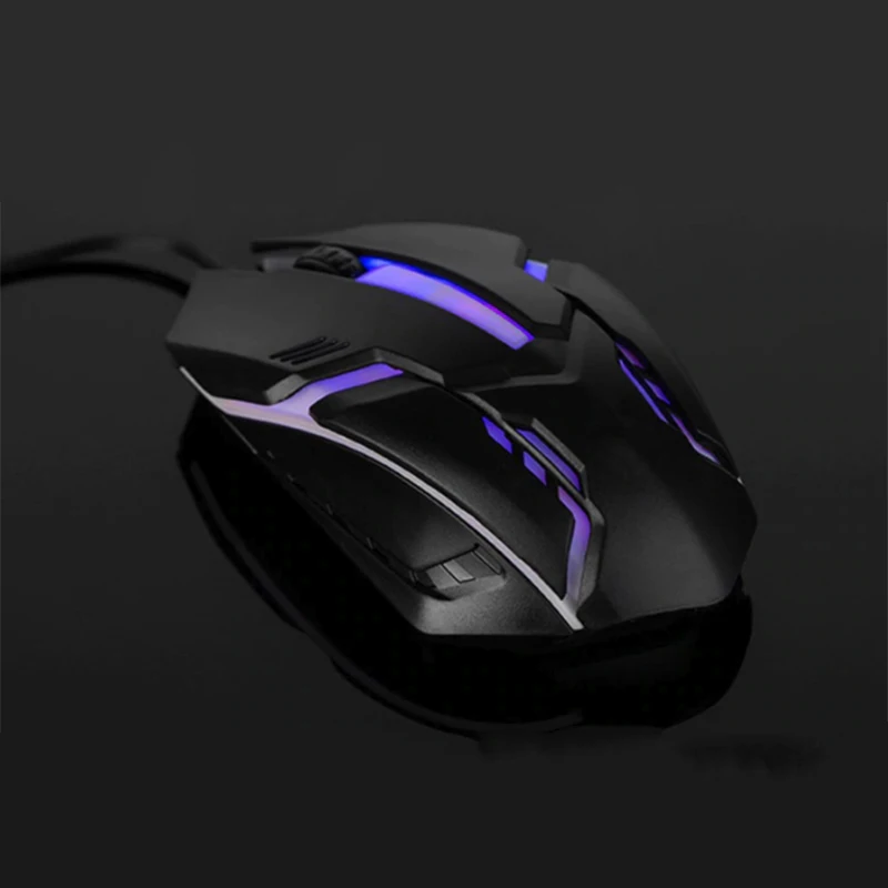 Игровая мышь, 3 кнопки, USB, проводная, светодиодный, кнопка дыхания, 3200 dpi, мыши для ноутбука, ПК, DQ-Drop