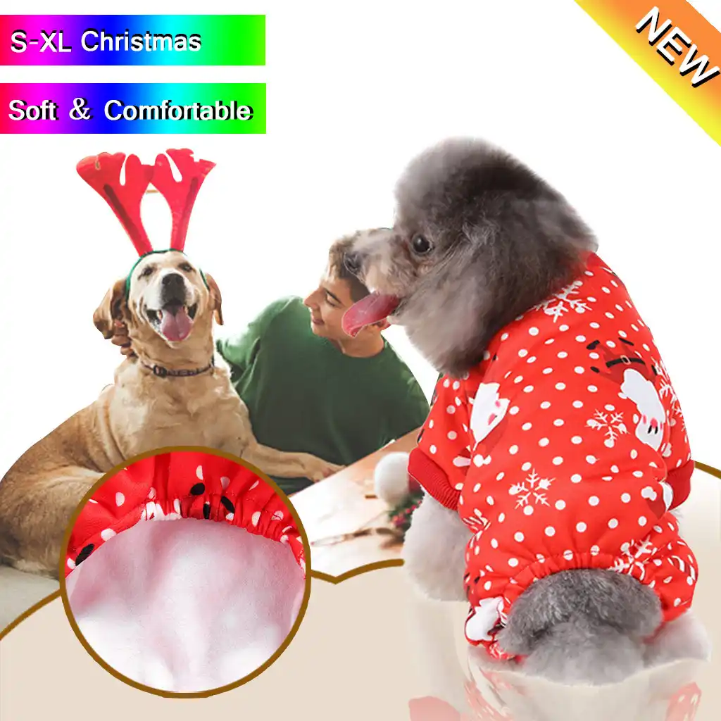 Pet Cat Dog Snowflake Print Vest Sweater Winter Warm Clothing Dress Christmas Soft Cotton Dog Shirt Yorkies Chihuahua Clothes Jumpsuits Rompers Aliexpress
