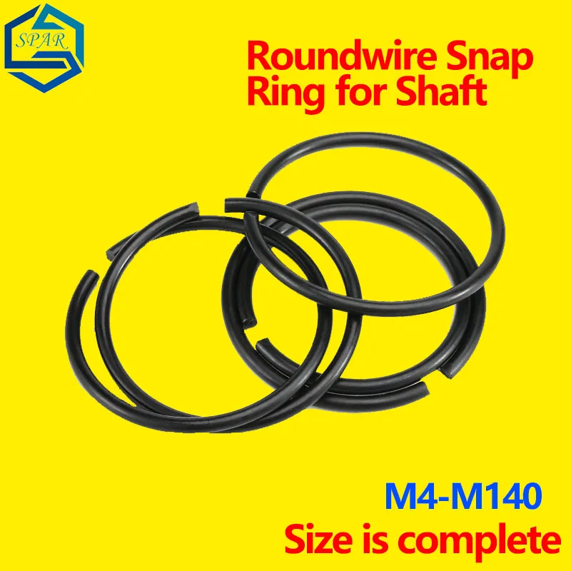 Roundwire Snap Ring for Shaft 70 Manganese Steel Wire Retaining Ring