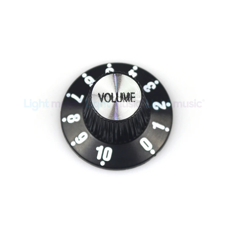 2/4 Stück Aluminium Gitarre Ton und Lautstärke Geschwindigkeitsregler Knöpfe Silber Silber Zylinder Glocke für GB LP SG E-Gitarre – Detail 3