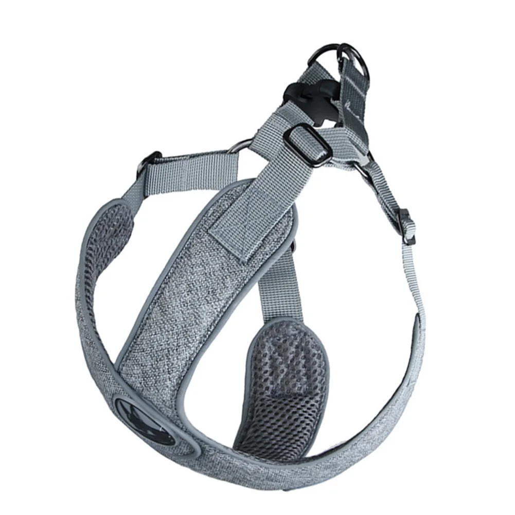 Travel Soft Decorative Vest Safety Quick Release Nylon Reflective Stripe Adjustable Chest Strap Pet Outdoor Walking Dog Harness