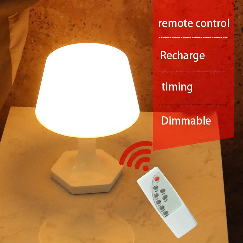 

Night Light Festival Remote Control Led Chargable Plug-in Bedroom Baby Feeding Energy-Saving Bedside Lamp Table Lamp