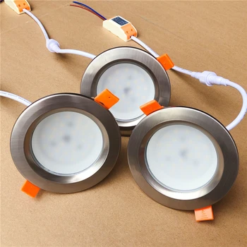 

IP65 Waterproof LED Downlight 25W 7W 12W 15W Fire prevention Stainless Steel Cover LED Spot light for Bathroom LED Ceiling Lamp