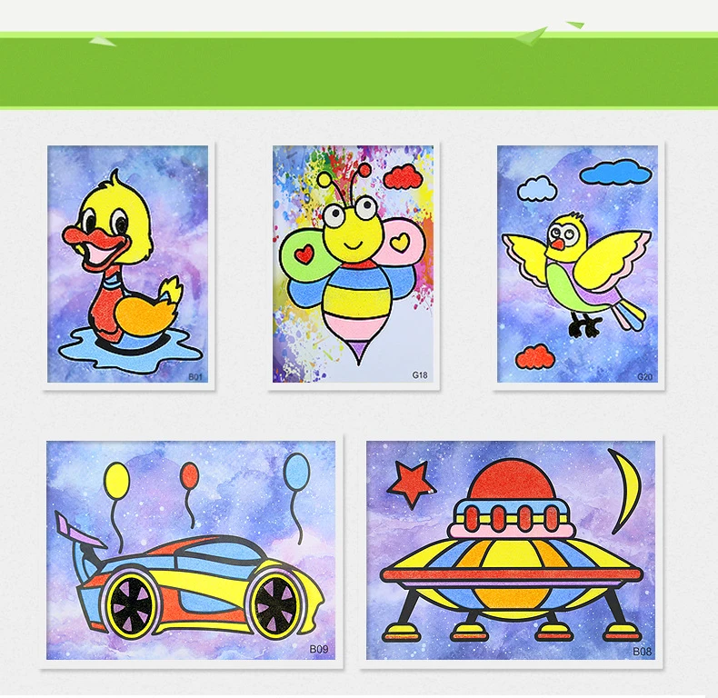 Детская игрушка Картина из песка игрушка детская рисовальная доска наборы Bubble Art песок ручной работы ремесло DIY обучение рисованию игрушки