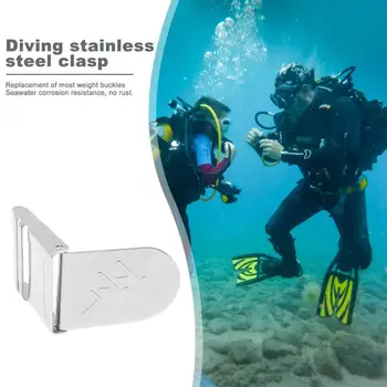 

1PC Stainless Steel Diving Counterweight Belt Quick Release Buckle Pool Tackles Snorkeling Water Sports Accessories