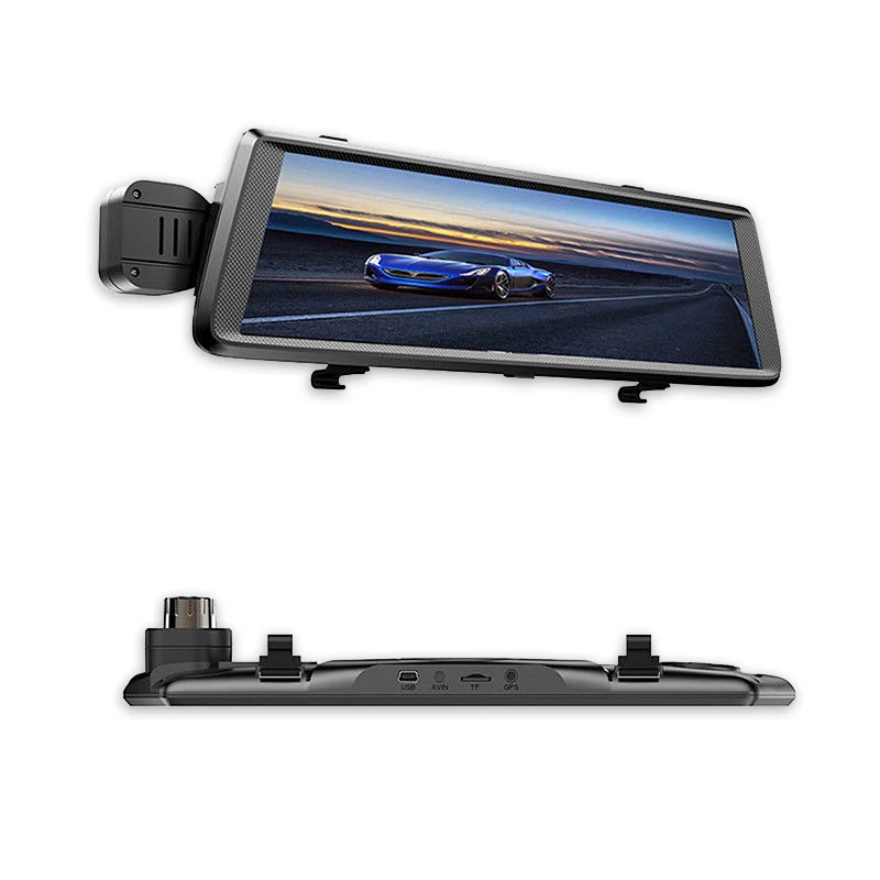 Dash Cam 10 дюймов ips сенсорный экран HD 1080P двойной объектив тире камера Поддержка SD/TF/USB/ночное видение/g-сенсор/камера заднего вида Автомобильный видеорегистратор