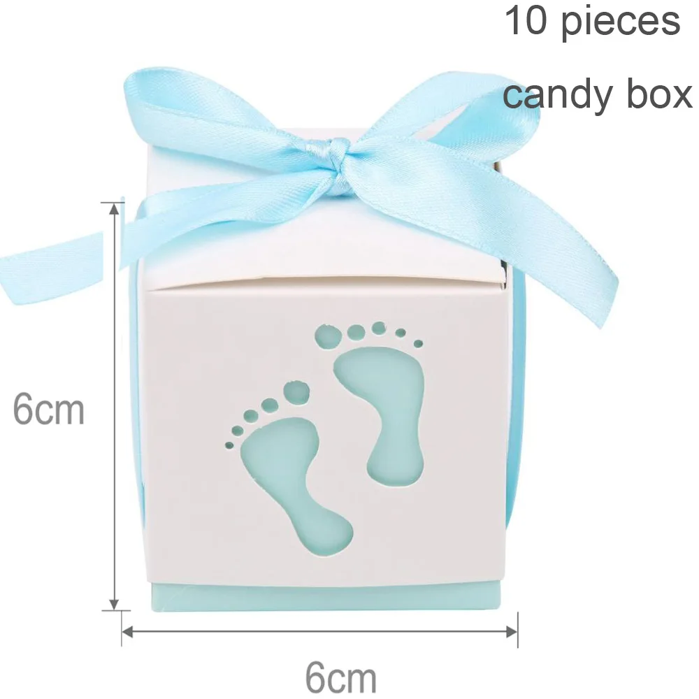 10pc Blue candy box Воздушные шары в виде слона, украшения для девочек и мальчиков, детские украшения для дня рождения, крещения, крещения - Цвет: 10pc Blue candy box