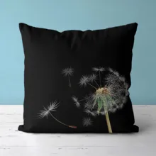 Taie d'oreiller doux en pissenlit vert, décoration de la maison, taie d'oreiller, mobilier de maison, canapé, 45x45 