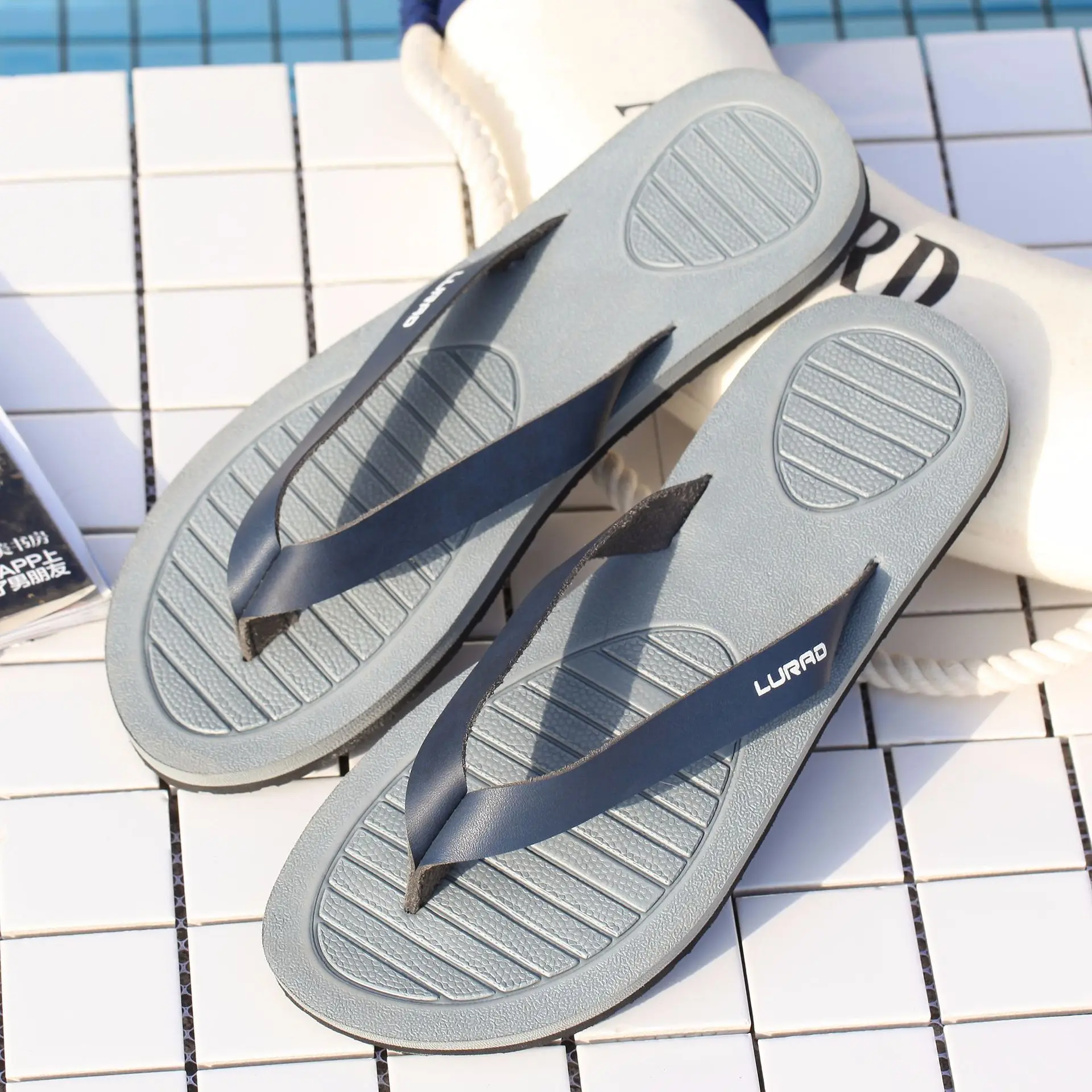 

Luladi Summer Casual Anti-slip MEN'S Flip Flops Comfortable Wear-Resistant Europe And America Sandals Flip-flop Sandals Fashion