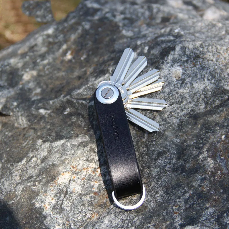Кожаный Автомобильный держатель для ключей ручной работы органайзер для ключей путешествия и практичный зажим для ключей Инструмент