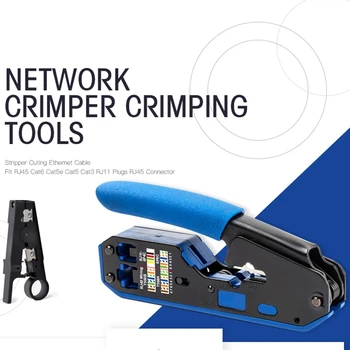 

RJ45 Tool Network Crimper Crimping Tools Ethernet Cable Fit RJ45 Cat6 Cat5e Cat5 STP Plugs RJ45 Connector Cable Crimper Plier