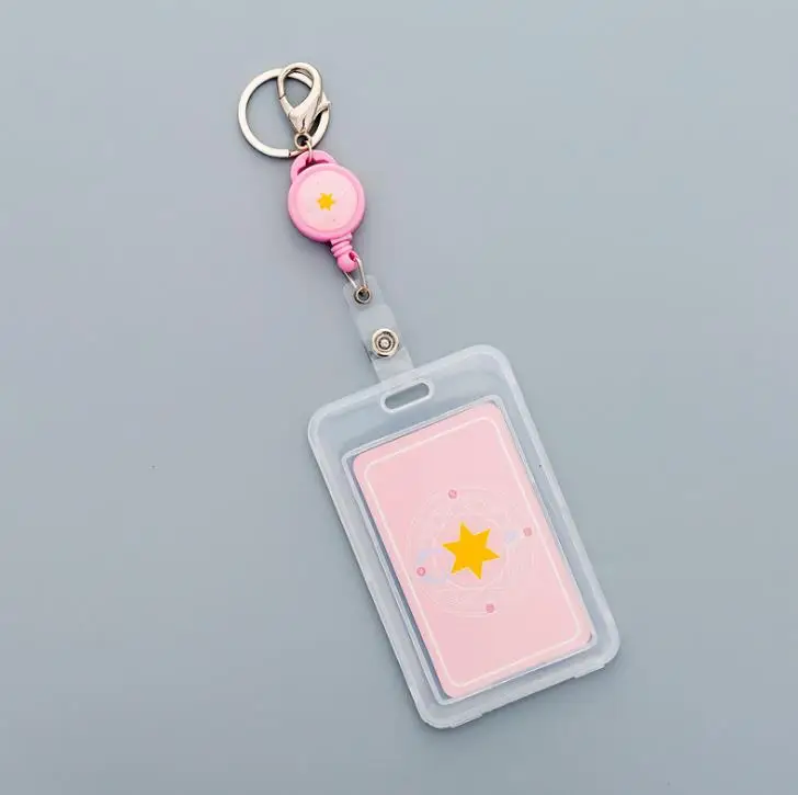 1 шт. Kawaii прозрачный Единорог держатель для карт милые брелоки с животными банковская карта идентификатор автобуса держатель для карт s канцелярский Подарочный значок держатель