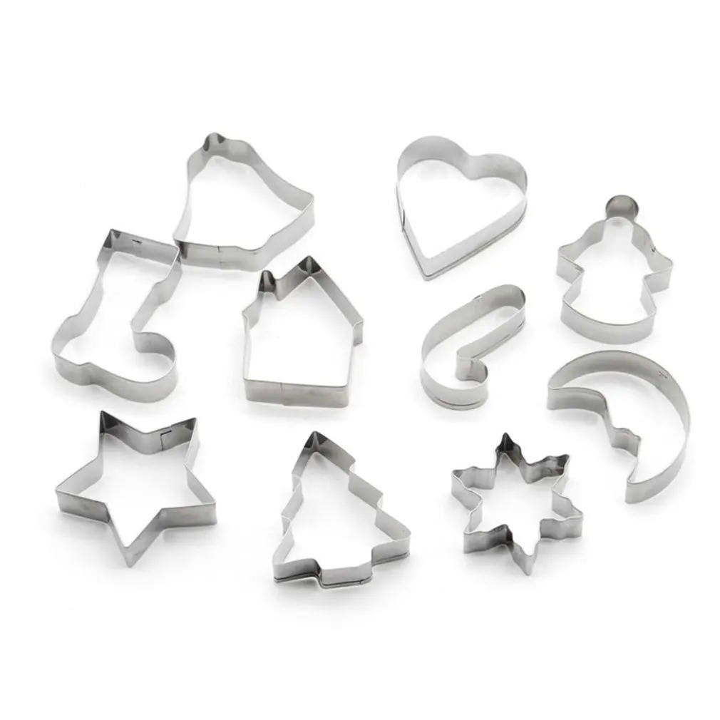 10 шт./компл. серии рождественских елок для выпечки формы дома Кухня DIY печенье