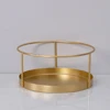 Metal Makeup Organizer Vanity Storage Rack Creams Jewelry Display Stand Tray Decorative Lipstick Organizing Tray Plate 6