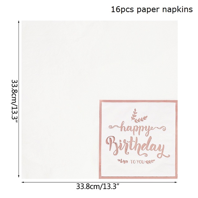 Birthday Disposable Tableware for 8 Guests Kids Children Bithday Anniversary Party Supplies Paper Plates Cups Napkins