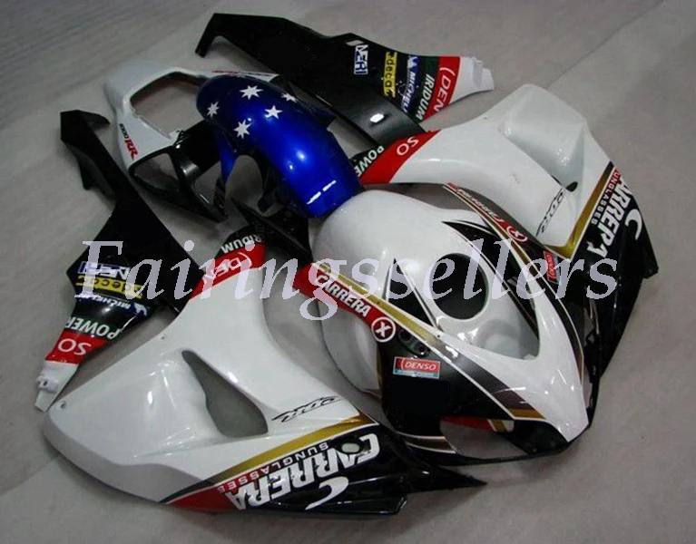 Литьевая Форма ABS Полный комплект обтекателя Подходит для Honda CBR1000RR 06 07 2006 2007 1000RR Обтекатели белый синий