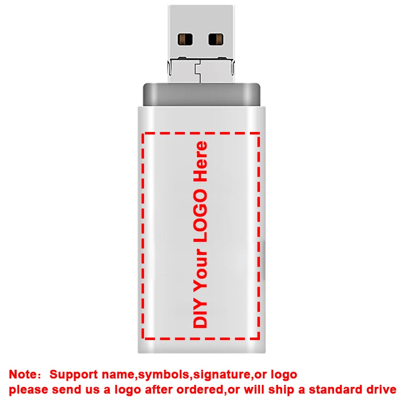 Y01-USB2.0-S-DIY USB флэш-накопитель 128 Гб 64 Гб Кле USB 32 Гб 16 Гб Флешка USB2.0 3 в 1 Рамочка для фотографии с DJ& DIY для iphone X/11 с usb type c OTG ФЛЕШКА type c usb usb c flash - Цвет: Y01-USB2.0-S-DIY